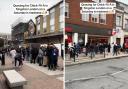 TikTok footage shows “madness” outside new branch