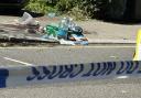 Blood at the crime scene in Colindale