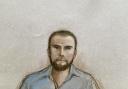 Jack Shepherd appearing via video link at Isleworth Crown Court