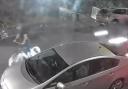 Footage has emerged online of a traffic collision between a bicycle and car in Tower Hamlets overnight
