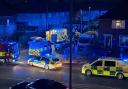 Firefighters, paramedics and police officers attended