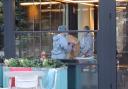 Forensic police collecting an item from Remoli Wembley Park