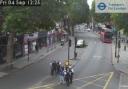 Police on scene at Bermondsey this afternoon