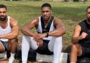 Latif Ayodele (left), Anthony Joshua (middle) and Sina Ghami (right)