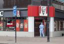 A crime scene at KFC in Bromley