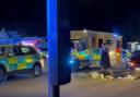 A man has been rushed to hospital after a traffic collision in Uxbridge last night