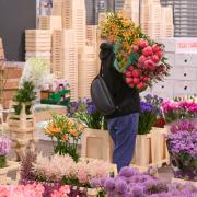 The flower market at New Covent Garden Market