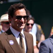 Roger Federer on day eight of the 2026 Wimbledon Championships at the All England Lawn Tennis and Croquet Club, London