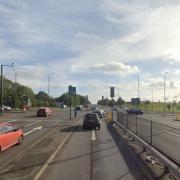 The junction joins the A12 with another main road