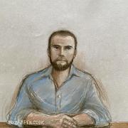 Jack Shepherd appearing via video link at Isleworth Crown Court