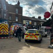 Police have cordoned off a section of Boston Road