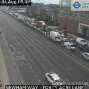 A person has died in a fatal traffic collision in east London this morning