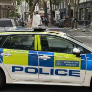 Police near Covent Garden