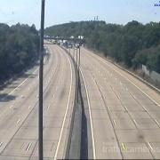 The M25 came to a halt to assist an air ambulance after a serious crash