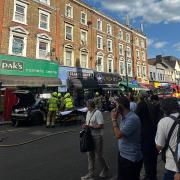 Emergency services rushed to Kilburn High Road on Sunday afternoon to reports of a crash