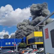 Twenty fire engines and around 125 firefighters have been sent to a blaze close to Wembley Stadium in north-west London