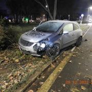 The aftermath of Lee Nelhams crashing into a bus stop and injuring a schoolboy in Kingston upon Thames