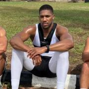 Latif Ayodele (left), Anthony Joshua (middle) and Sina Ghami (right)